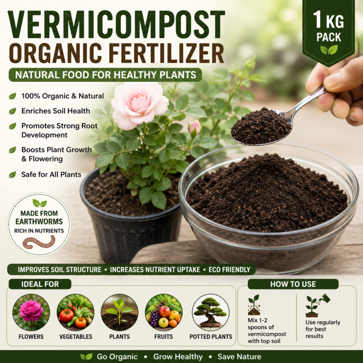 Vermicompost-Organic fertilizer 1 kg