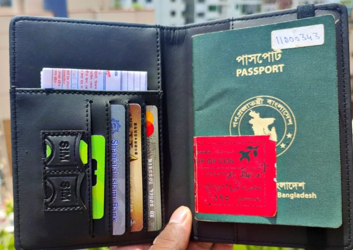 PU Leather Passport cover and card holder