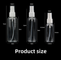 Portable transparent dispensing bottle hydrating beauty salon spray bottle press plastic small spray bottle PET bottle. 