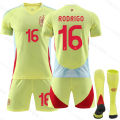 Football raining hes 2024 Spain Away Cup Football hes suit Jersey o.7 orata 9 arey 19.