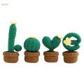 Crocheted Planter Crocheting Craft Table Centerpieces Crochet Kit for Kid Teens Beginners.