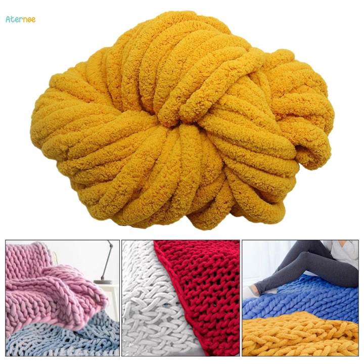 Chunky%20Chenille%20Yarn%20Plush%20Yarn%20Acrylic%20for%20Arm%20Knitting%20Bed%20Throw%20-%20Image%203