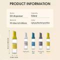 Flip Top Olive Oil Dispenser DIY Labeling Kitchenware Leakproof Condiment Container Glass Bottle Large Capacity Auto Flip Bottle for Cooking Dressing Making Home Kitchen Professional Chef Salad.