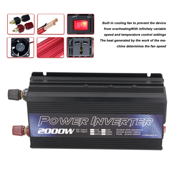 Sine%20Wave%20Inverter,%20Low%20Noise%202000W%20Over%20Temperature%20Protection%20Universal%20Car%20Power%20Transformer%20for%20Outdoor%20Activities%20-%20Image%203