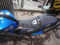 Gixxer monotone blue colour premium modified seat cover. 