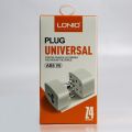 Ldnio_Z4- Universal Adapter Plug 6A Travel Adapter for UK- US -EU -AU- White. 