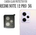 Xiaomi Redmi Note 12 Pro 5G/Note 12 Pro+ Black - 9H Ultra Thin Scratch-Resistant Camera Lens Glass Protector.