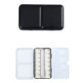 （New）Half Pan Watercolor Tray Paint Tin Box Empty Palette Painting torage Paint Tray. 