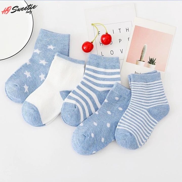 5Pairs%20Baby%20Socks%20Newborn%20Baby%20Boy%20Socks%200-1-3-7Y%20Kids%20Pure%20Cotton%20Animal%20Design%20Fadeless%20Soft%20Children's%20Socks%20for%20Girls%20-%20Image%202