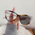 Fashion Retro Women Sunglasses Cat Eye Photochromic Anti Radiation Eyeglasses for Women and Men Plastic Frame Glasses. 