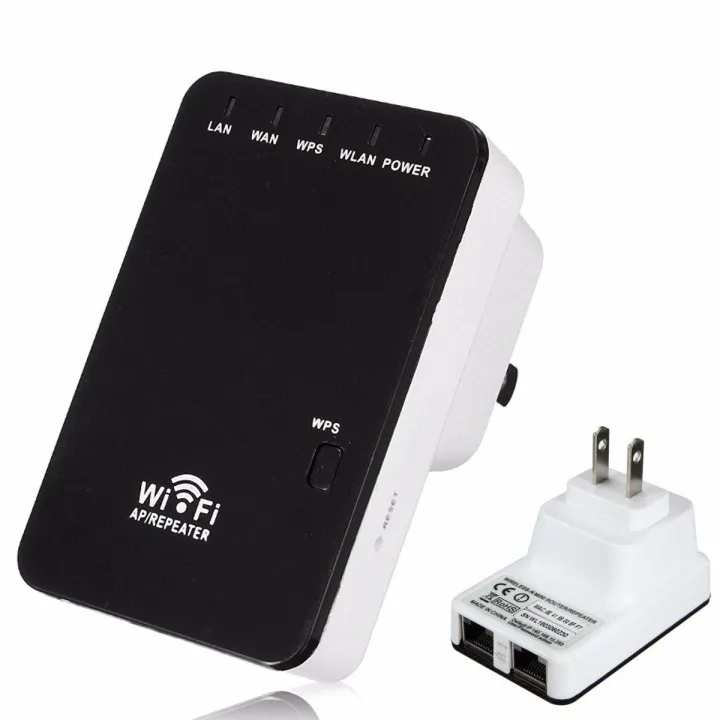300Mbps Wireless-N Wifi Repeater 2.4G AP Router Signal Booster Extender Amplifier - White