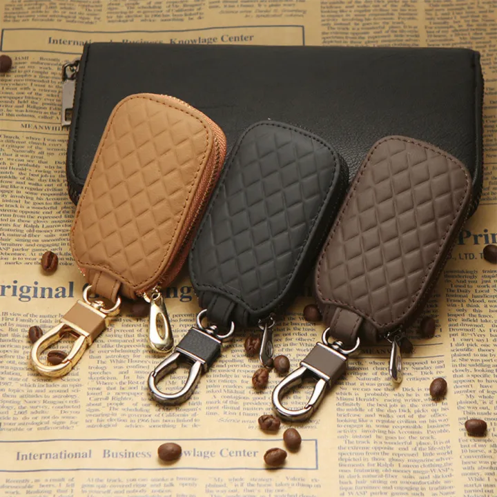 PU%20Leather%20Key%20Holder%20Case%20Keychain%20Pouch%20Bag%20Car%20Wallet%20Key%20Ring%20Unisex%20-%20Image%202