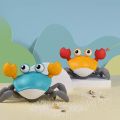 Dancing Crab Toy for Babies Crawling Interactive Escape Crabs Walking Dancing with Music Automatically Avoid Obstacles Toys.