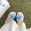 【sought-after】 Comfortable Phalaenopsis Flower Women Herringbone Slippers INS Style Anti-slip Summer Beach Shoes EVA Outdoor Indoor Slide Sandals Women. 