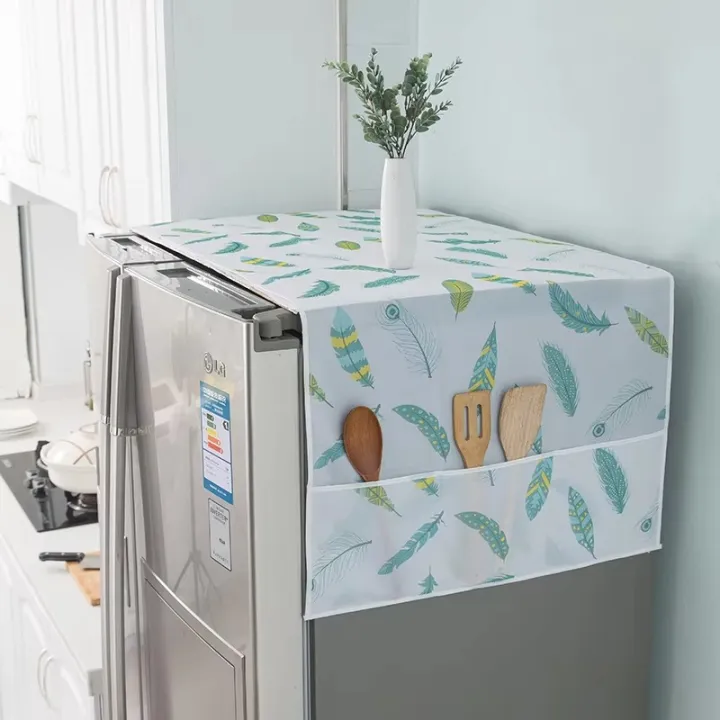 1PCS%20Dust%20Cover%20Refrigerator%20Cover%20with%20Pocket%20Double%20Sided%20Storage%20Hanging%20Bags%20Kitchen%20Fridge%20Cover%20-%20Image%204