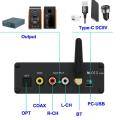 Flagship Bluetooth Audio Decoder ES9038Q2M DAC QCC5125 Bluetooth Module APTX-HD LDAC Format Bluetooth Adapter USB Decoder.