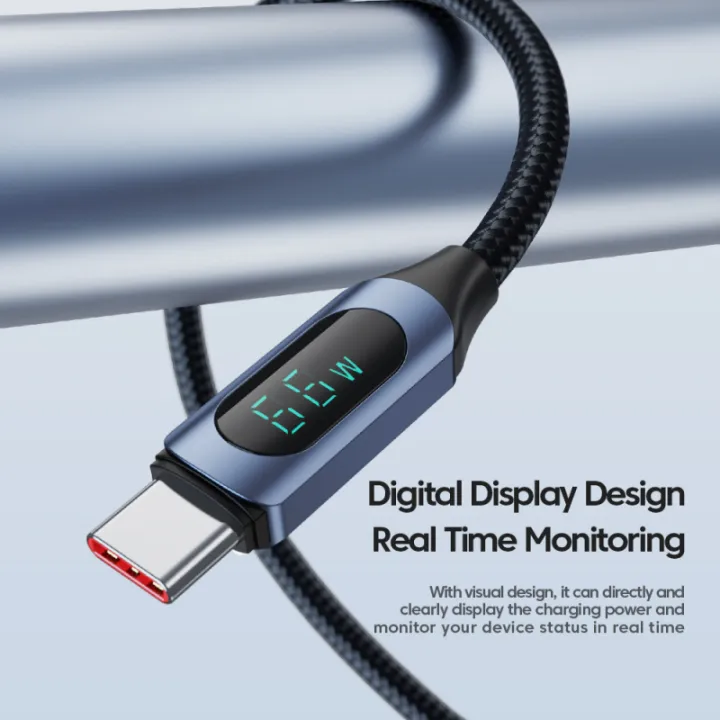 Toocki%20Digital%20Display%20USB%20Type%20C%20Cable%20Fast%20Charge%206A%2066W%20USB%20C%20Charging%20Data%20Cable%20For%20Huawei%20Mate%2050%2040%20Pro%20Xiaomi%20Samsung%20-%20Image%206