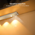 Auoyo Night Light 20/40/60/80 CM LED Night Light Human Sensing Light Strap 3 Color Dimming Wireless Motion Sensor Cabinet Light USB Rechargeable Ultra Thin Magnetic Wardrobe Lamp for Room Closet Kitchen.