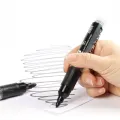 Erasable Whiteboard Pen Replaceable Ink Capsules Blackboard Pens Black/Blue/Red/Green 2.0mm Ink Crude Nib School Stationery. 