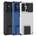 For OPPO Reno6 Reno 6 4G Phone Case Hard Sliding Lens Protect Kickstand Back Cover.