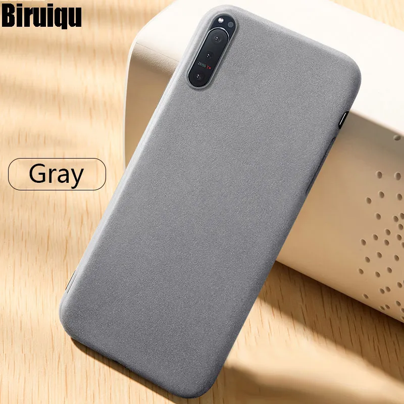 In-Stock】 Biruiqu For Sony Xperia II Shockproof Anti Slip Soft