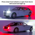 1:24 Rolls Royce Phantom Diecasts Alloy Car Luxurious Simulation Toy Vehicles Metal Car 6 Doors Open Model Car Sound Light Toys For Gift. 