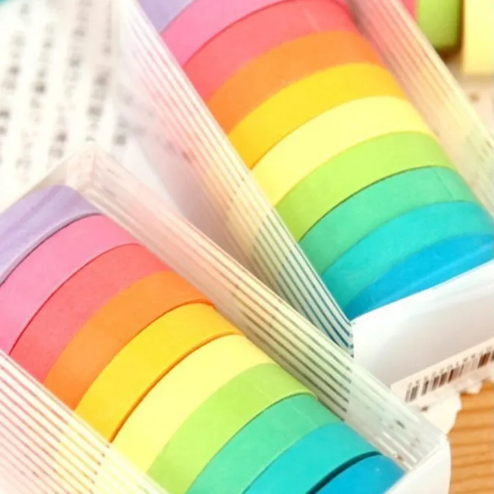 10%20Rolls%20Rainbow%20Washi%20Tape%20DIY%20Kids%20Stickers%20Masking%20Paper%20Set%20Solid%20Colored%20Painters%20Tape%20Students%20School%20Stationery%20Supplies%20-%20Image%206