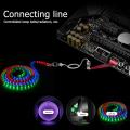 4Pin RGB Connector Cable 60cm PC Case Fan LED Strip Extension Cord for Giga/Microstar/Asus RGB Motherboard Radiator Chassis Lamp.