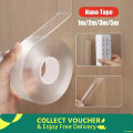 1.5M Wide Clear Nano Double Side Adhesive Tape - Nano tape. 