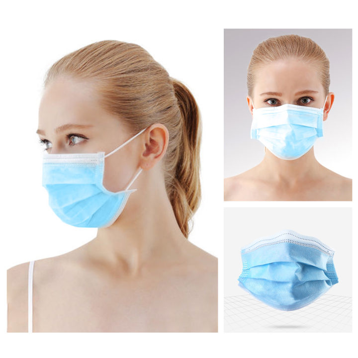 %5B10PCS%5DMask%20Non-Woven%20Masks%203-Layer%20Comfortable%20Sanitary%20Mask%20Anti-dust%20Mask%20Blue%20-%20Image%208