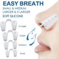 Anti Snoring Anti SnNose Clip Silicone Snoring Solution Device SnStopper Sleeping Aid Nasal Dilators Care Tools.