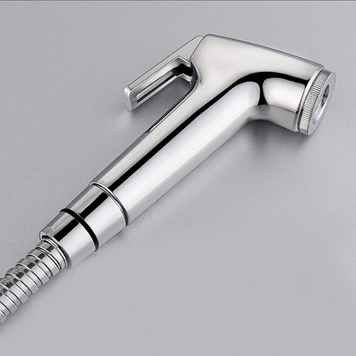 RAYA%20ABS%20Chrome%20Handheld%20Toilet%20Push%20Shower/%20Bidet%20Sprayer%20Bathroom%20Shower%20Head%20Adapter%20Water%20Spray%20Hose%20Kit%20-%20Image%203