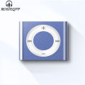【FUPANG】ROWEQPP Mini MP3 Music Player Metal Audio Player Speaker Headphones Tf Card Portable Digital Player Students  (Only one player without anything else). 