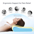 MAYTTO High Quality Memory Foam Pillows Neck Rebound Functional Pillow Memory Foam Pillow Sleeping Healthcare Cervical Protection Therapy Slow Rebound Soft Bedding Pillow for Neck Support Back Health.
