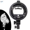 S Type Bracket Mount Studio Photography for Flash Light Snoot 15.5cmx4.5cmx26.5cm.