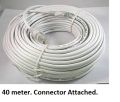 40 Meter (120 Feet) Cat6 Rj45 Ethernet Lan Network Cord Cable Lead 10/100/1000 Mbps - Ensure Stable Internet Connection With High-Quality Ethernet Cable. 
