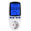 Socket Digital Wattmeter Power Consumption Watt Energy Meter KWh AC 230V Electricity with Backlights EU Plug.
