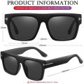 Fashion Square Sunglasses for Women Men Sports Driving Sun Glasses Anti-Glare 100% UV Protection Metal T Word Design. 