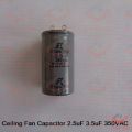 Ceiling Fan Capacitor 2.5uF 3.5uF 350VAC Capacitor Industrial Electric Fan Capacitor 50Hz 60Hz. 