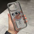 Acrylic Phone Case For iPhone 15 14 13 12 11 Pro Max Plus Magnetic For Magsafe Shockproof Clear Lens Standing Cover.