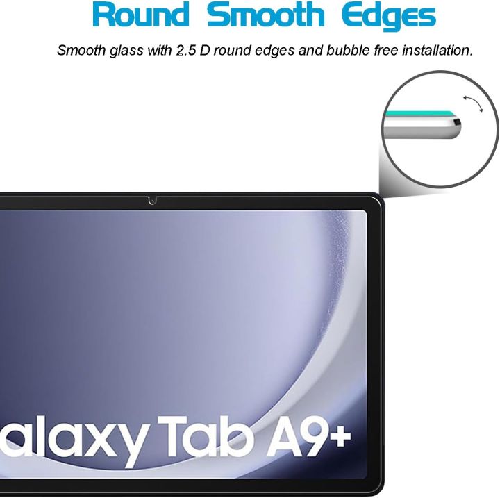 Samusng Galaxy Tab A9 Plus 11 Inches High Quality HD Clear Tempered Glass Protector Tempered Glass Screen Protector for Samsung Galaxy Tab A9 Plus
