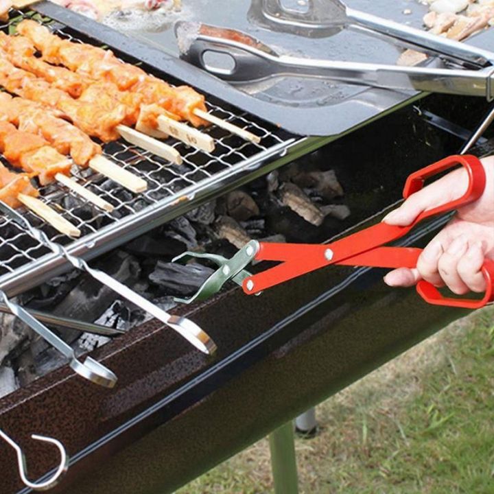 2X%20BBQ%20Charcoal%20Tong%20Barbecue%20Carbon%20Clamp%20Aluminum%20Plier%20Grilled%20Food%20Clip%20Portable%20Tongs%20Barbecue%20Accessories%2050.8cm%20-%20Image%202