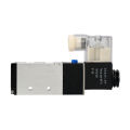 Pneumatic Air Control Solenoid Valve DC 24V PT1/4'' 5 Way 2 Position Internally Piloted Acting Type Single Electrical Control. 