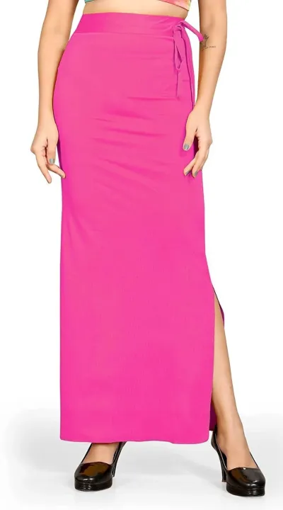 Ladis Flare Saree Shape wear Petticoat Skirts ladis Cotton Blended Long Skirt Women's Indian Party Wear Dress Bottom Wear Inner Wear Underskirt