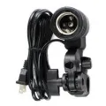Neewer Photo Studio E27 Bulb Holder AC Socket Light Stand Mount Umbrella Swivel Bracket. 