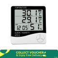 HTC-2 Indoor LCD Digital Temperature Humidity Meter Thermometer With Alarm Clock. 