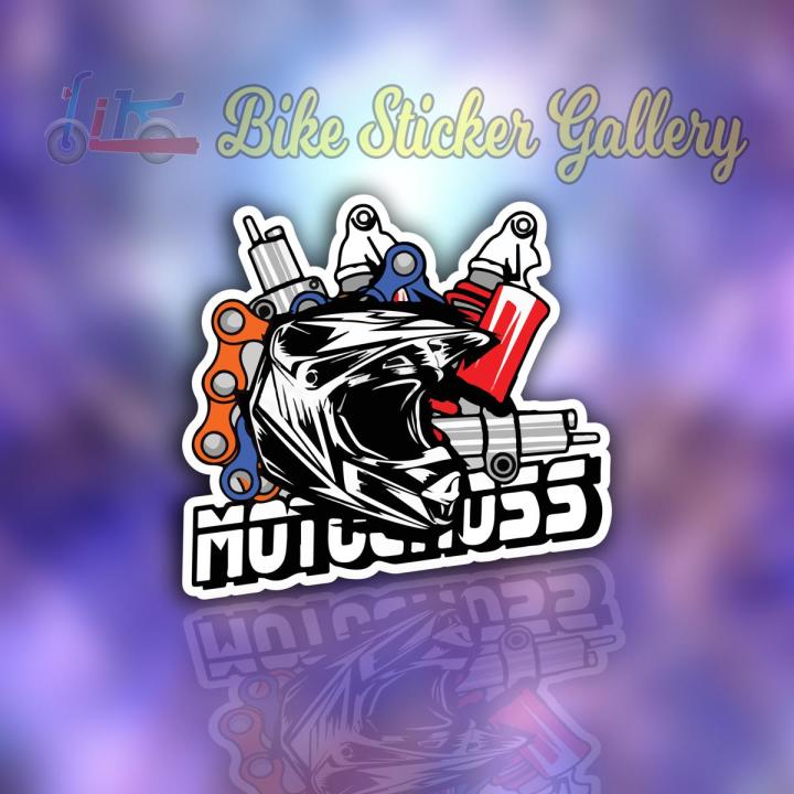 Bike Sticker - Motocross ( Waterproof & Premium quality)