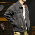 Denim Coat Men's Autumn and Winter New Fashion Brand Top Loose European Size Street Fashion Ruan Handsome Denim Shirt Jacket.