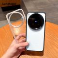 Transparent Full Frame Phone Case For OPPO Find X8 Pro Ultra VIVO X200 X300 Pro Mini Independent Button Lens Frame Bumper Cover.