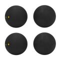 Squash Ball Two-Yellow Dots Low Speed Sports Rubber Balls Professional Player Competition Squash(4 Pcs ). 
